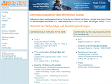 Tablet Screenshot of oeffentlicher-dienst.info